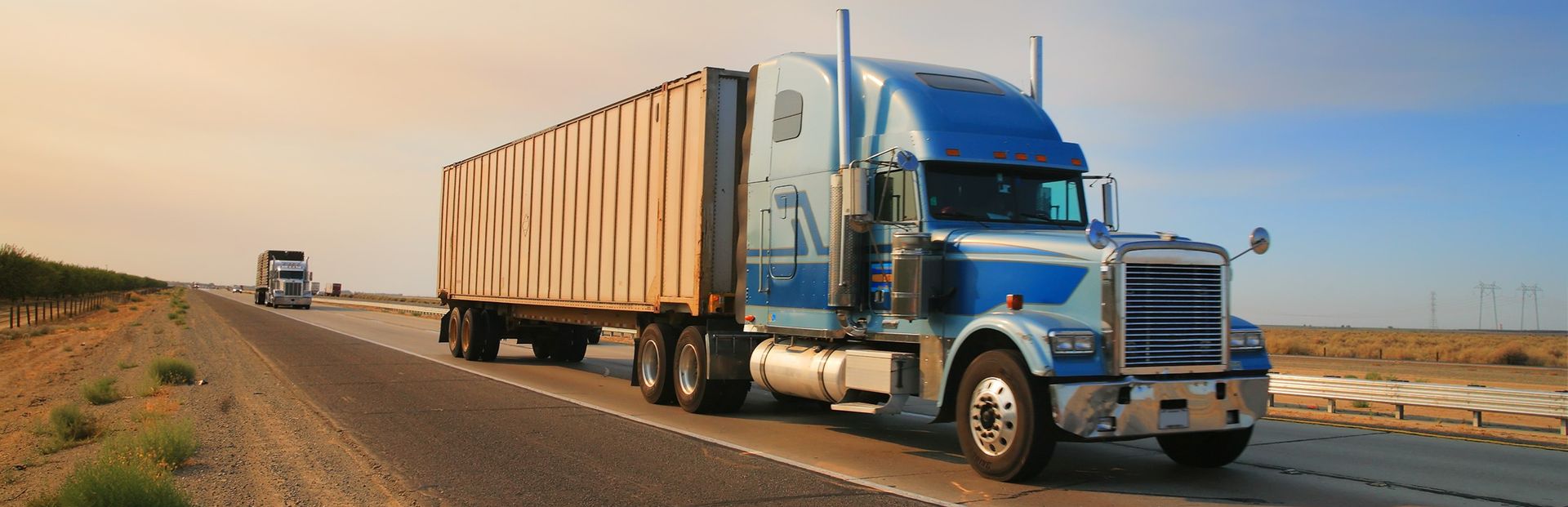 Freight Management - truck on the road